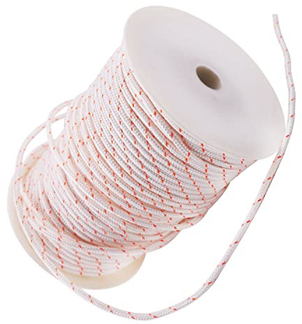 Mtanlo Corda di avviamento a recoil cavo da 4,5 mm 100 metri per Stihl Husqvarna Echo Poulan Homelite McCulloch Sears Craftsman Trimmer Edger Decespugliatore tosaerba motosega