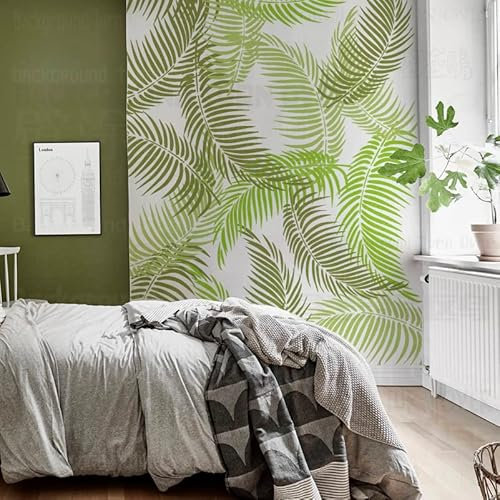 30cm Leaf Tropical Summer Jungle Schablonen Mandala Schablonenfarbe Große Bodenbelag Vorlage Wiederverwendbare Fliesen Nische Wandmöbel Vorlagen Zu Mustern Für Dekorationsrahmen Wände Große