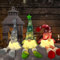 yumcute Weihnachtsdeko Wichtel, 3 Stück Led Weihnachtswichtel Figuren Weihnachten Wichtel Zubehör Leuchtende Tomte Kantenhocker Groß Skandinavische für Valentinstag Weihnachten und Festival