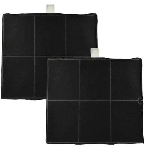 vhbw 2x Aktivkohlefilter kompatibel mit Siemens LC46650 | LC46950, LZ51300, LZ51351, LZ52050, VVZ52V30 Dunstabzugshaube - 25,5 x 22,5 x 2,3 cm