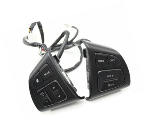 RZCREW Lenkradschaltertaste Kompatibel Mit Suzuki Für Vitara Für SX4 Für S-Cross 2015–2018 2019. Auto-Lenkrad-Audio-Taste, Tempomat-Geschwindigkeitsregelungsschalter Mit Kabel