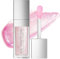 Plumping Lip Gloss, Lip Oil Tint, Glittery cLong Lasting Lipstick For Women, Glittery Liquid Lipstick, Non-Sticky, Shiny Glossy Cosmetic Moisturising Lip Gloss Plumping(Pink)