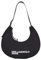 KARL LAGERFELD JEANS Women's Essential Nylon Moon Bag, Black