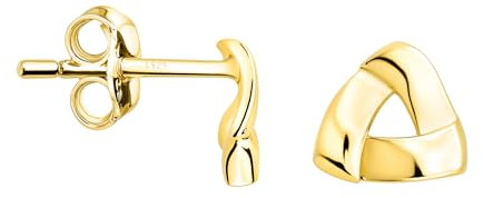 SOFIA MILANI - Damen Ohrringe 925 Silber - vergoldet/golden - Dreieck Ohrstecker - E2548