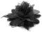 Blumen Feder Haarspange Schwarz Blumen Haarschmuck Blumen Corsage Hochzeiten Haarclip Ansteckblume für Halloween Party Schulaufführungen Rollenspielpartys Bühnenshows Kostümpartys(Schwarz)