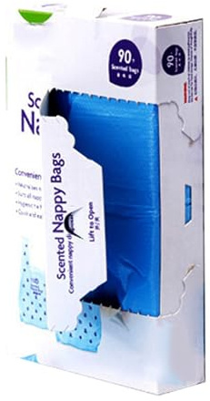 GNAUMORE Duftende Windelbeutel,Baby Windel Müllbeutel,Windel Entsorgungsbeutel,Baby Plastik Windelsack,Nachfüllpackung Windeleimer,Einweg-Windelbeutel,Duftende Einweg Windelsäcke