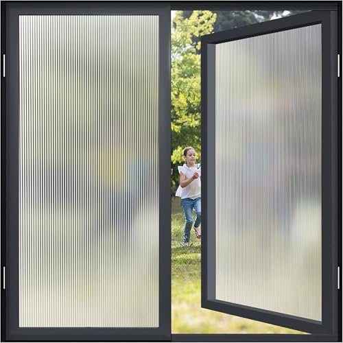 Pellicola per Vetri Finestre Privacy 80 x 180 cm, Senza Colla, Aderenza Statica, Facile Applicazione, Privacy Finestre, Vetri Finestre Pellicola Finestre, per Casa Cucina, Chang Hong 1