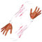 Csafyrt 2pcs Halloween Hände 21 Zoll getrennten falschen Arm mit weißer Stoffhülle weiche realistische Halloween -Körperteile gruselige Halloween -Requisiten a