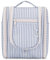Narwey Trousse de toilette pour homme et femme - Trousse de toilette à suspendre et à suspendre - Trousse de toilette pour femme et fille, Rayures gris-bleu, s