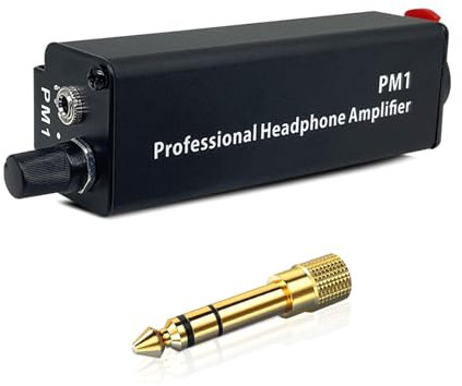 High Fidelitys Amplificatore per cuffie ricaricabile con ingresso da 3,5 mm 6,35 mm per migliorare il suono del palco