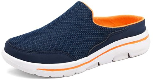 CELANDA Zoccoli e Sabot Donna Uomo Ciabatte Leggero Traspiranti Pantofole da Casa Comode Antiscivolo Scarpe da Giardino Spiaggia all'aperto, Blu Giallo,43 EU