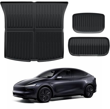 ECOZEN for Tesla Model Y 2025 kofferraumwanne, Antirutsch kofferraummatt, hohe Passform, geruchsneutral, Model Y Zubehör 2025 (Model Y Trunk Mat)