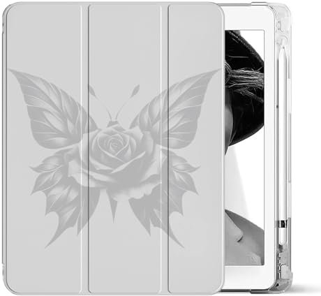 Sunrive Funda Tableta Compatible con Huawei Mediapad M6 10.8/ Matepad 10.8,Plegable Cover con Portalápiz,Cuero Protectiva Carcasa Auto-Reposo/Activación-Gris