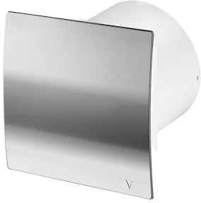 NWT Direct Chrome 100mm Turbo Bathroom Extrator Fan With Timer IPX4 Wall Ceiling Fan Fast Flow Energy Effecient