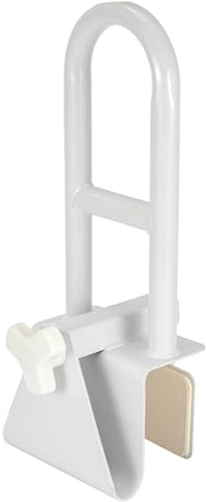 SUNNYNEST Bathtub Safety Handle for Elderly, Adjustable Mobility Bath Handle for Adults, Tool-Free Clamp-On Bathroom Grab Bar for Smooth Edge Bathtubs (≥8 cm), Supports up to 100 kg
