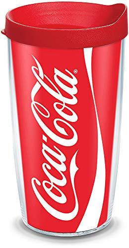 Tervis Cannette Wrap Gobelet avec couvercle Rouge, 453,6 gram