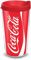 Tervis Coca-Cola - Vaso de plástico para latas de Coca-Cola con envoltura y tapa roja, 473 ml, transparente