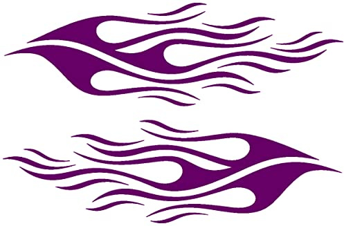 Samunshi® Tribal Aufkleberset Motorrad oder Auto Dekor 20 x 6,1cm violett