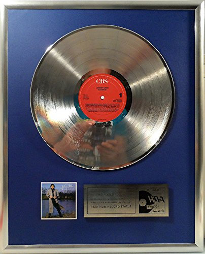 Johnny Cash - Rainbow platin Schallplatte (goldene gold record)