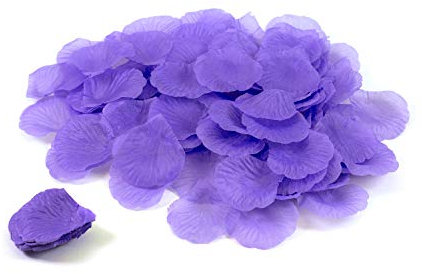 Creativery 100 Stück Rosenblüten (Flieder 462H) // Rosenblätter Blütenblätter Streudeko Blüten Blätter Tischdecko Hochzeit Party