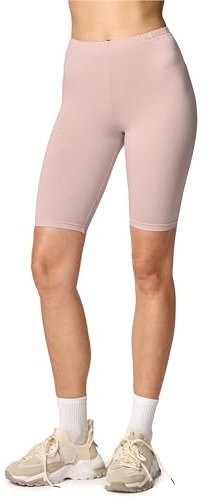 Merry Style Damen Sport Leggings kurz Sportleggings Radlerhose Sporthose aus Viskose MS10-145 (Caffelatte, M)
