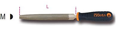 Beta 1719BMX6/M - Lime mezzotonde a taglio dolce, con impugnatura