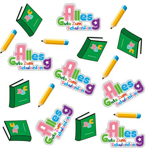Oblique Unique Alles Gute Zum Schulanfang Konfetti ABC Stift Buch Tisch Dekoration Schuleinführung