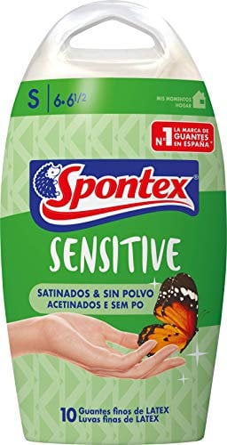 Spontex - Disposable Sensitive Gloves 10 or Size S