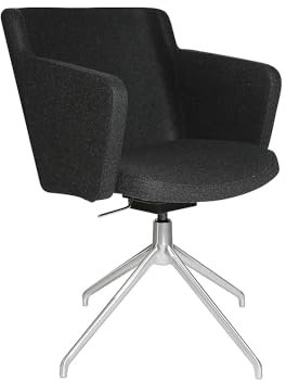 TOPSTAR | Besuchersessel SFH | 3D-Sitzgelenk und Aluminium-Fußkreuz | anthrazit