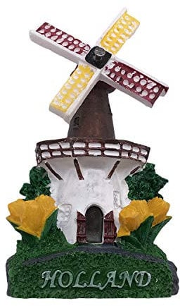 3D Windmill Holland Refrigerator Fridge Magnet Tourist Souvenirs Handmade Resin Craft Magnetic Stickers Home Kitchen Decoration Travel Gift