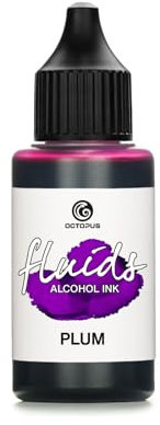 30ml Fluids Alcohol Ink PLUM, Alkoholtinte für Fluid Art und Resin, violett