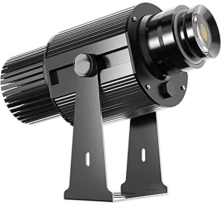 HXZB Manuel Zoom & Focus 50W LED GOBO Projecteur LED Image Personnalisée Logo Lumière pour La Publicité Intérieure/Extérieure Signes, IP67 Étanche,Noir