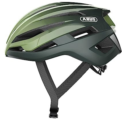 ABUS Rennradhelm Stormchaser - Leichter und komfortabler Fahrradhelm für professionellen Radsport, Grün (opal green), M (52-58 cm)
