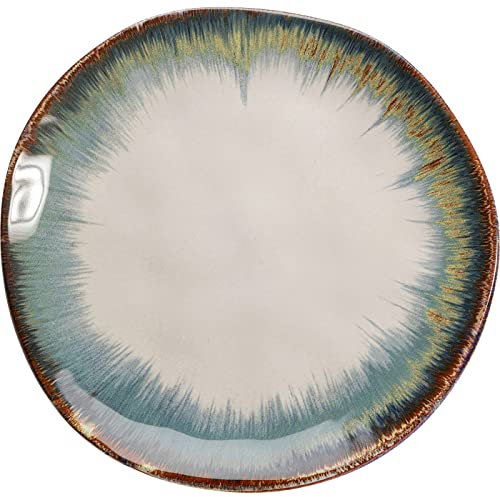 Kare Design Teller Organic blau, 20 cm, 4 Stück