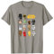 Star Wars Heroes Villains 8-Bit Pixel Sprites T-Shirt