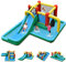 COSTWAY Casa Gonfiabile per Bambini con Scivolo,Scivolo Acquatico Gonfiabile, con Muro per Arrampicarsi, per Interno ed Esterno (Senza soffiatore)