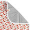 XKKO - wasserdichte & waschbare Wickelunterlage (70x50cm) Farbe Rote Mohnblumen