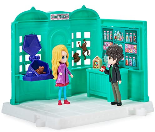 Wizarding World Harry Potter - Honeydukes (Honigtopf) Spielset mit Luna Lovegood und Neville Longbottom Sammelfiguren, Spielzeug für Kinder ab 6 Jahren, Fanartikel