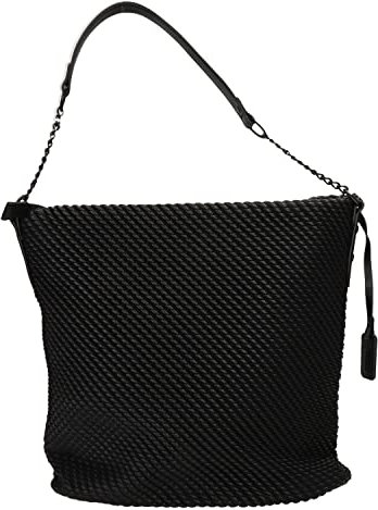 Rieker Damen H1331 Hobo Bag, schwarz