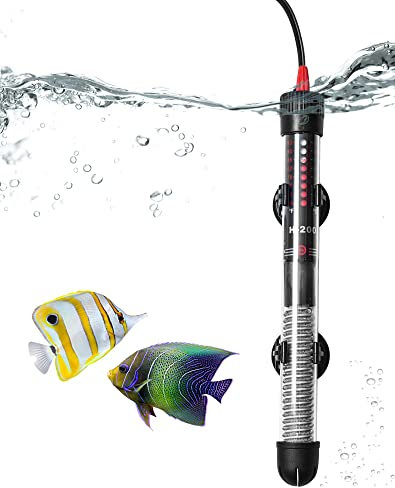 NETONDA Calentador Acuario 100W 60L - 120L Sumergible Calentador de Agua Acuario con Termostato, Calentador Pecera Calentador Tortugas de Agua, Calefactor Acuario Vidrio de Cuarzo Seguro (20-34°C)