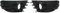Couvercle de Calandre Antibrouillard ABS Noir 1 Paire Phare Avant pour C4 2004‑2008-Embellisseur De Grille 2007