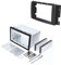 Audioproject A448 - Cache-Radio Set Double DIN 2 DIN Compatible avec Smart ForTwo 451 à partir de 2007 - Smart ForFour 454 à partir de 2004 Cabrio Emplacement métal