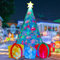 COMIN Gonfiabili natalizi da 2,1 m, decorazioni per esterni, albero di Natale gonfiabile, con LED integrati, per interni ed esterni, cortile, prato, giardino