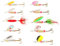 OriGlam 10pcs Appât de pêche, appât de pêche en métal Dur, cuillère de pêche appât de pêche en métal