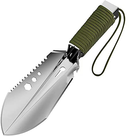 SHANFEEK Metal Detecting Shovel Multi-Function Garden Trowel Spade Gardening Hand Tools for Outdoor(Green)
