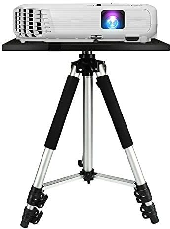 SISWIM Projektorhalterungen Projektor-Stativ-Ständer Einstellbarer Laptop-Stand-Einstellbarer Höhe 20 Zoll bis 55 Zoll mit Tablett geeignet for Heimkino-Aluminium Projektorzubehör