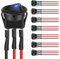 Chelhead 8 pièces interrupteurs à bascule 6A/250V 10A/125V Ronds mini 12v interrupteur à bouton poussoir LED étanche on/off, 3 Broches pour la maison, la voiture, le camion