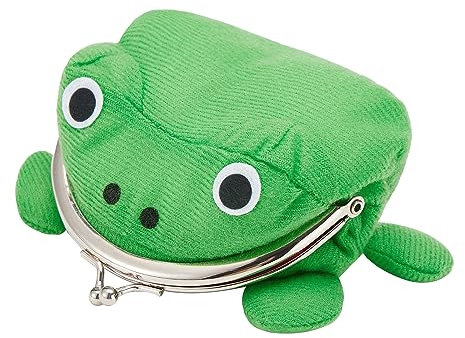 Zukmuk Anime Frosch Geldbörse Cartoon Tier Frosch Stil mit Samt Mode Cute Coin Purse Cosplay Frosch Geldbörse (A, 10 * 8 CM)