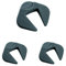 Safety 1st 2in1 Türstopper und Klemmschutz, Türkeil, Türstopper Keil, rutschfest, universal einsetzbar, verhindern lästiges Türen-Knallen, Grau (Packung mit 3)
