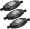 Greluma 3 Piezas Interruptor de cable en línea impermeable, interruptores basculantes de lámpara de cable de encendido y apagado, interruptor de aparato de CA 3A 250V, interruptor de cable de lámpara